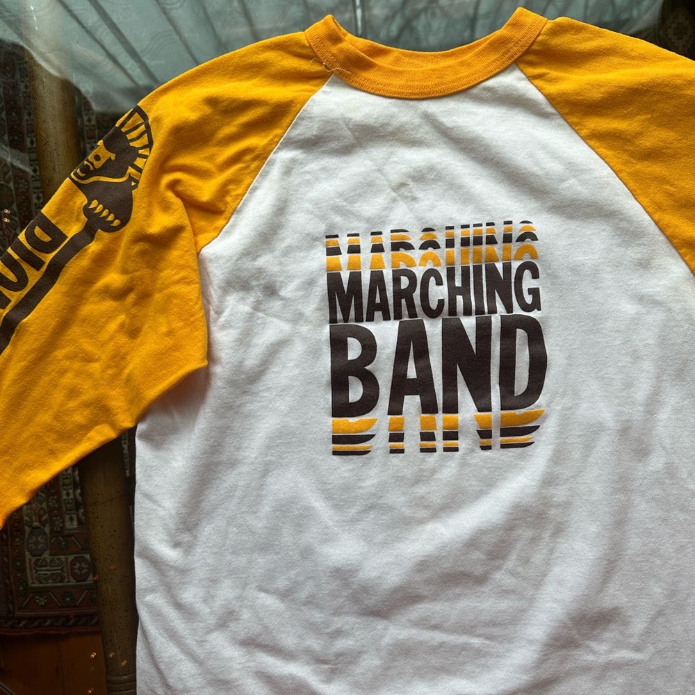 Vintage Marching Band Baseball tee
